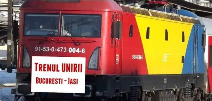Trenul Unirii va face legătura între Bucureşti şi Iaşi în 24 ianuarie, de Ziua Micii Uniri