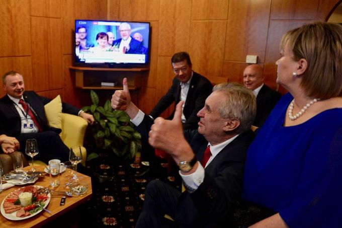 Preşedintele reales al Cehiei le-a mulţumit susţinătorilor săi pentru „ultima victorie politică”
