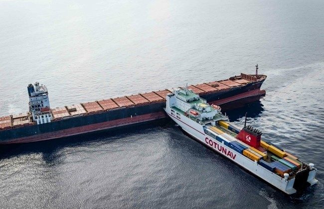 Franţa: Coliziune în largul Corsicăi; cele două nave au putut fi descarcerate la 4 zile după accident