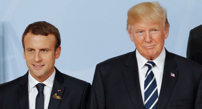 Macron este de acord că Europa trebuie să contribuie mai mult în NATO şi încearcă să tempereze divergenţele cu Trump