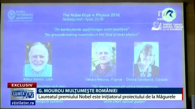 VIDEO. EXCLUSIV Fizicianul Gerard Mourou: Cred că datorez României o parte din premiul Nobel