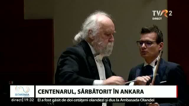 VIDEO. Centenarul, sărbătorit la Ankara, cu un concert Alexandru Tomescu şi o expoziţie dedicată lui George Enescu