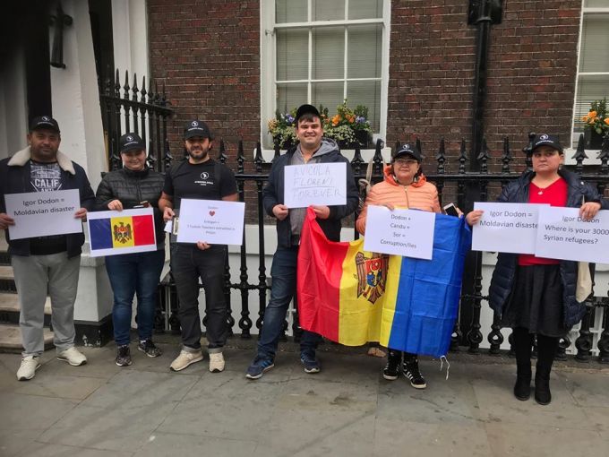 Preşedintele Igor Dodon a fost întâmpinat cu protest la Londra