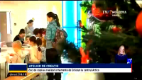 Zeci de copii au realizat ornamente de Crăciun la centrul Artico