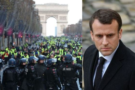 Popularitatea lui Emmanuel Macron a scăzut în urma protestelor „vestelor galbene”