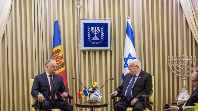 Igor Dodon a avut o întrevedere cu preşedintele Israelului, Reuven Rivlin