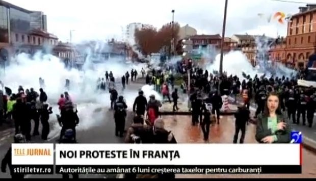 Franţa: Protest al elevilor nemulţumiţi de reforma din învăţământ. Poliţiştii au rispostat cu gaze lacrimogene