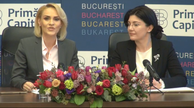 VIDEO. Conferinţă de presă susţinută de primarul general al Bucureştiului, Gabriela Firea, şi primarul interimar al Chişinăului, Silvia Radu