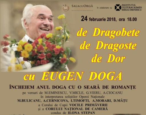 „De Dragobete, de Dragoste, de Dor cu Eugen Doga”, concert la Sala cu Orgă