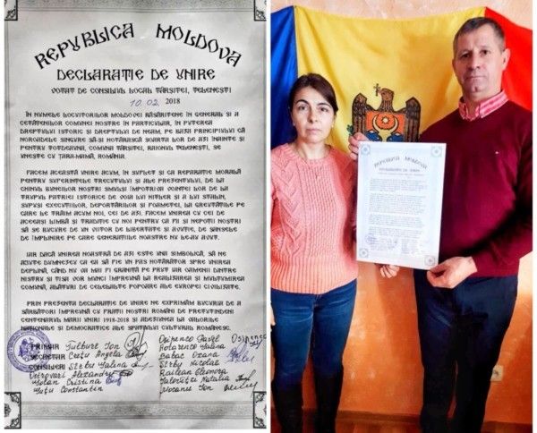 Comuna Târşiţei din raionul Teleneşti a votat Unirea