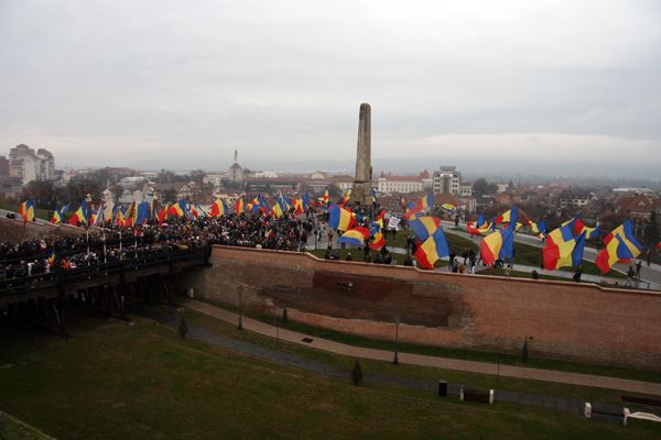 Alba Iulia, oraşul Marii Uniri de la 1918, a adoptat o Declaraţie de Unire cu Republica Moldova