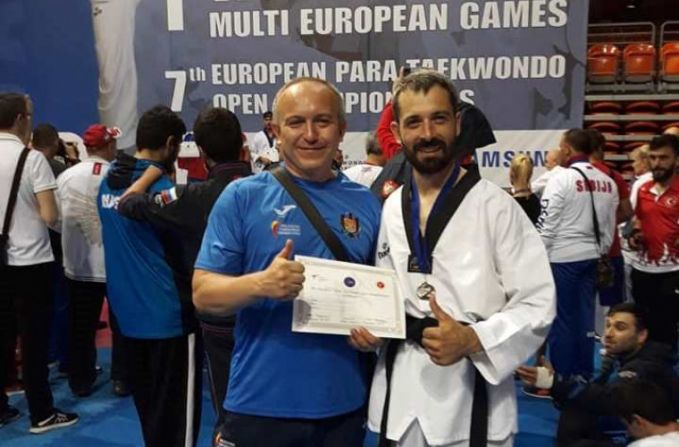 Sportivul din Republica Moldova, Petru Cataraga, a devenit vicecampion european la para-taekwondo
