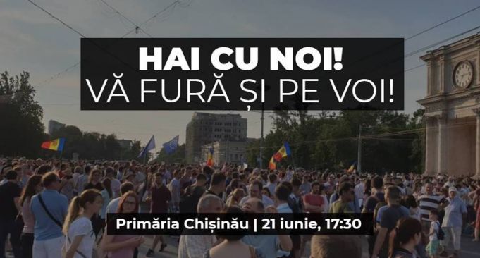 Un nou protest faţă de anularea alegerilor din Chişinău va avea loc, astăzi, începând cu ora 17:30