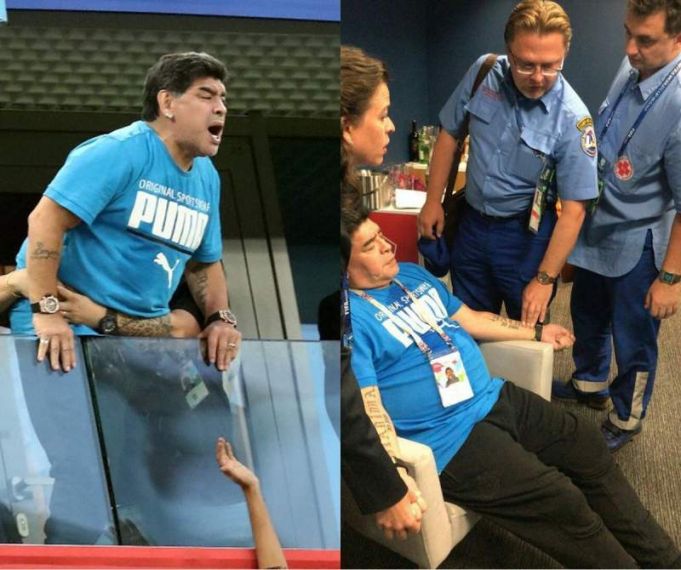 CM 2018: Maradona dezminte că ar fi fost transportat la spital după meciul Argentina - Nigeria