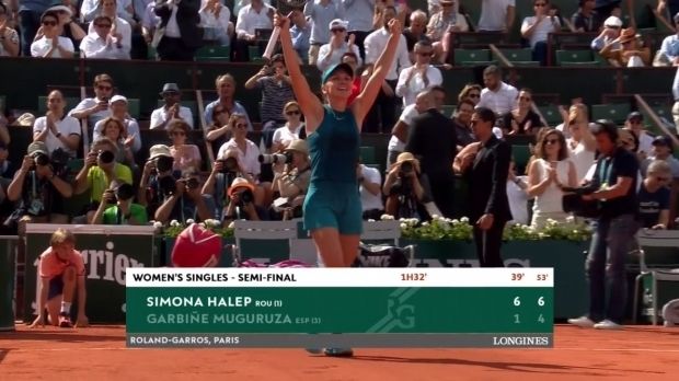 Simona Halep ajunge pentru al doilea an consecutiv în finală la Roland Garros şi îşi păstrează locul 1 mondial