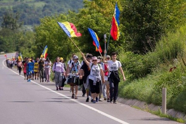 Marşul Centenarului a ajuns astăzi la Sibiu