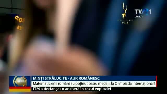 VIDEO. #eusuntromania Ionuţ Andrei Nicolae, medaliat cu aur la Olimpiada Internaţională de Matematică