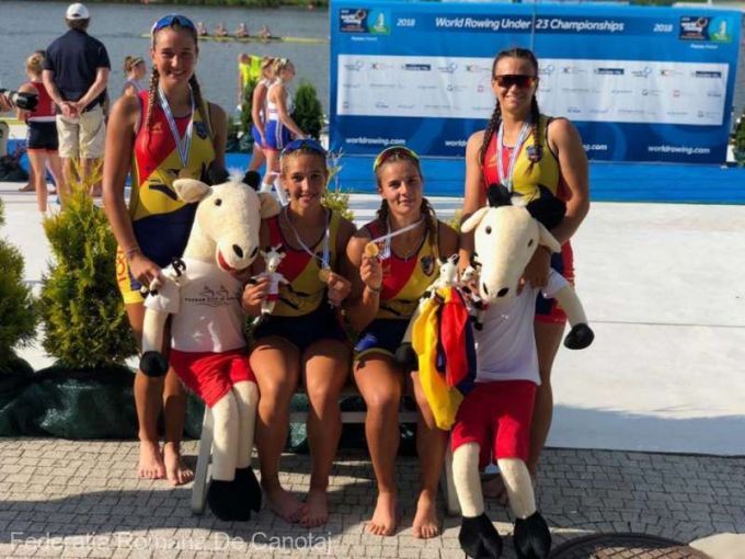 Canotaj: O medalie de aur şi una de argint cucerite de România, la Mondialele Under-23