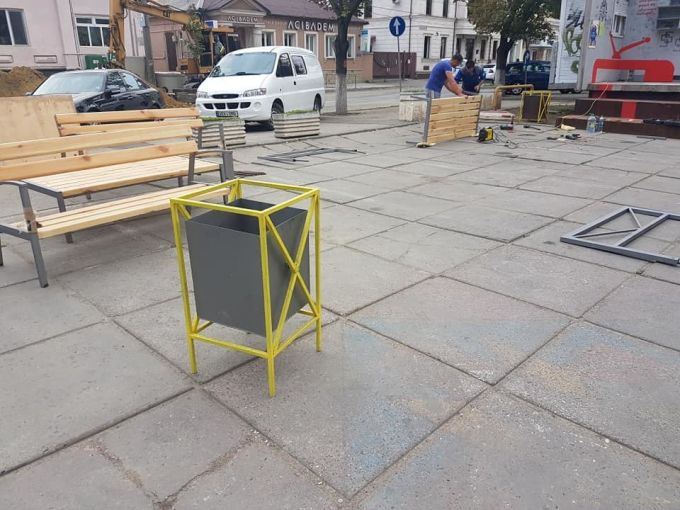 Scuarul din strada Bucureşti 68 din Chişinău are un nou aspect