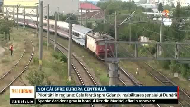 VIDEO. Noi căi spre Europa Centrală, creionate la summitul de la Bucureşti: Cale ferată spre Gdansk, reabilitarea şenalului Dunării
