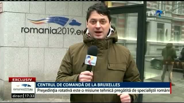 VIDEO. Centrul de comandă de la Bruxelles. Preşedinţia rotativă este o misiune tehnică pregătită de specialiştii români