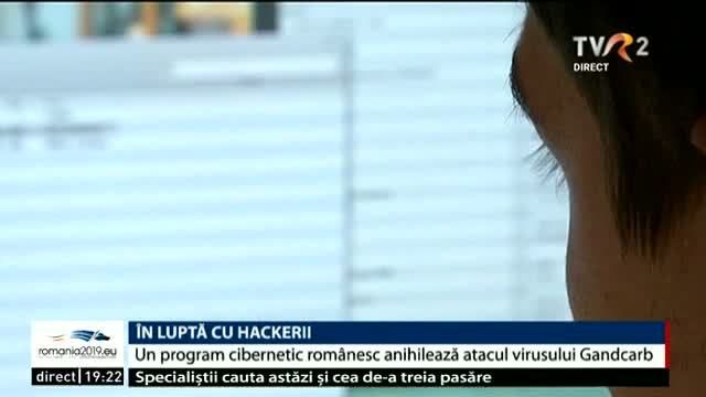 VIDEO. În luptă cu hackerii. Un program cibernetic românesc anihilează atacul virusului GandCrab