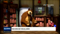 Un episod al desenului animat "Maşa şi Ursul" a fost inclus în Cartea Recordurilor