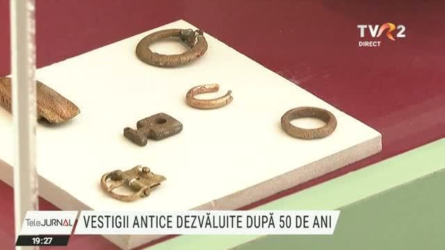 VIDEO. Tezaurul de excepţie descoperit în Castrul roman de la Barboşi poate fi văzut la Muzeul de Istorie din Galaţi