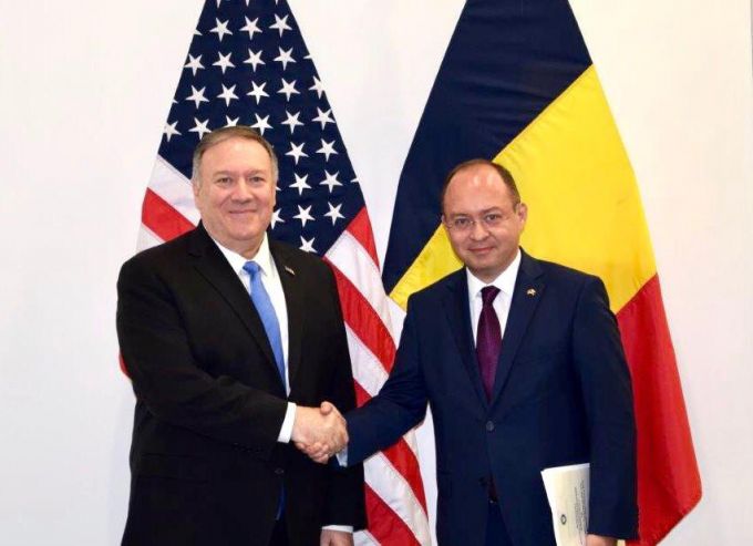 Şeful diplomaţiei române i-a prezentat situaţia din Republica Moldova secretarului de stat american Mike Pompeo