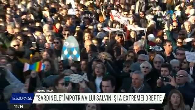 VIDEO. Demonstraţii la Roma împotriva partidelor de extremă dreapta
