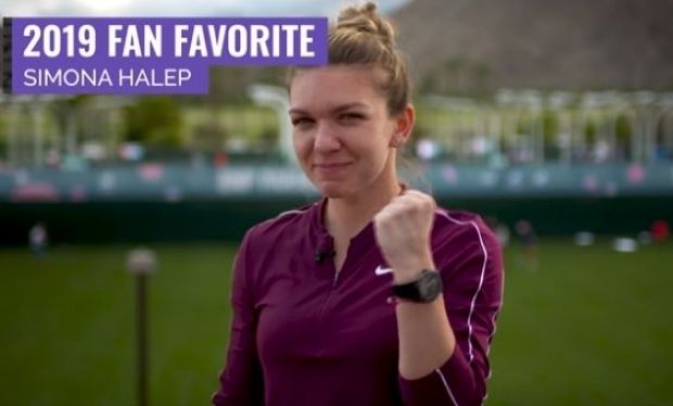 Simona Halep a fost aleasă favorita fanilor pentru al treilea an consecutiv