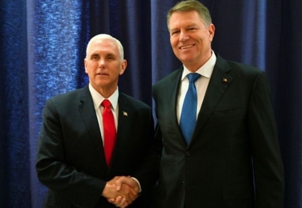 Preşedintele României, Klaus Iohannis, a avut o întrevedere cu vicepreşedintele SUA, Mike Pence