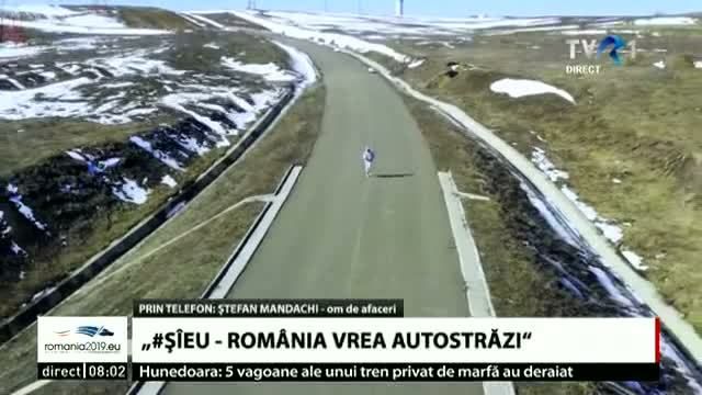 VIDEO. Protestul "#şîeu", din campania "România vrea autostrăzi". Angajaţi şi angajatori şi-au întrerupt activitatea pentru 15 minute