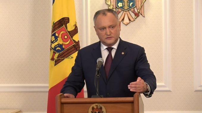 VIDEO. Briefing susţinut de Preşedintele Republicii Moldova, Igor Dodon