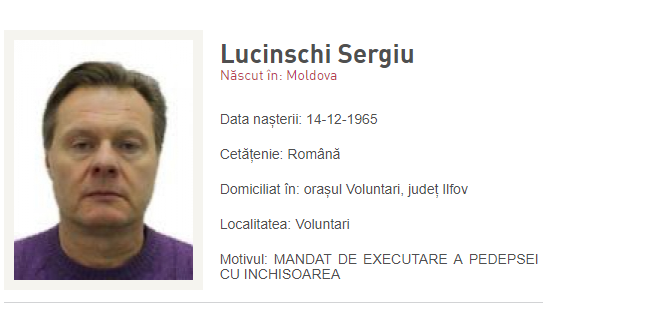 Sergiu Lucinschi, fiul fostului preşedinte al R. Moldova, este dat în căutare de către Poliţia Română
