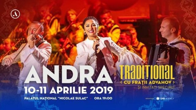 Interpreta română Andra va susţine două concerte la Chişinău