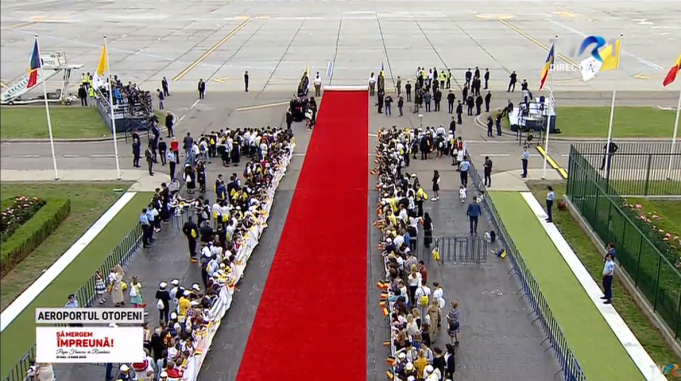 LIVE. Vizită istorică: Papa Francisc soseşte la Bucureşti