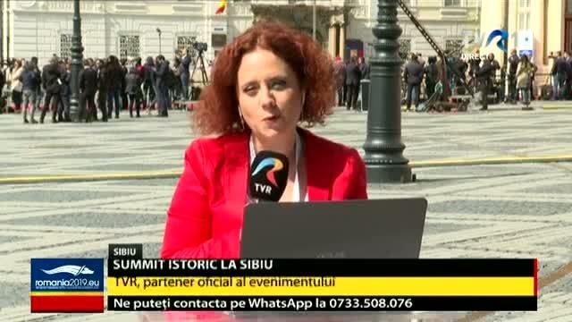 VIDEO. Liderii europeni sosesc la summitul de la Sibiu. Măsuri speciale de securitate şi trafic restricţionat. Iohannis: Astăzi Europa vine în România