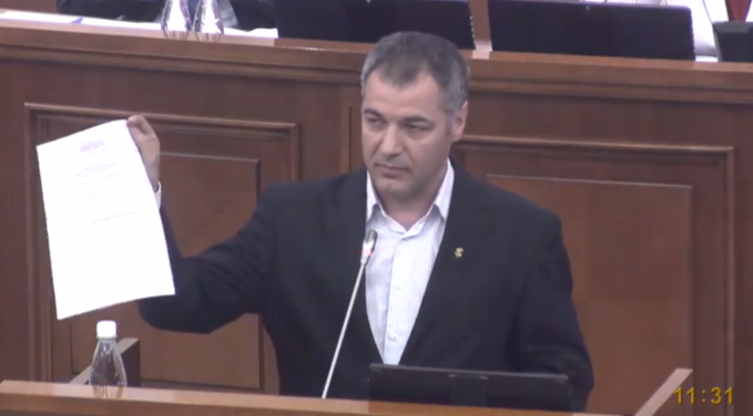 VIDEO. Octavian Ţîcu de la tribuna Parlamentului, către PDM:  Vreţi opoziţie? Opoziţie o să aveţi la închisoare!