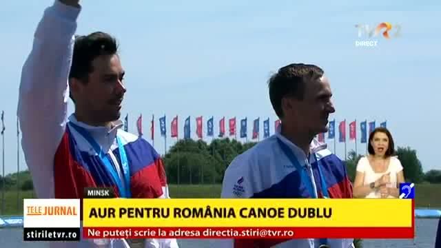 VIDEO. Jocurile Europene de la Minsk: Medalie de aur pentru Cătălin Chirilă şi Victor Mihalachi, la canoe dublu!