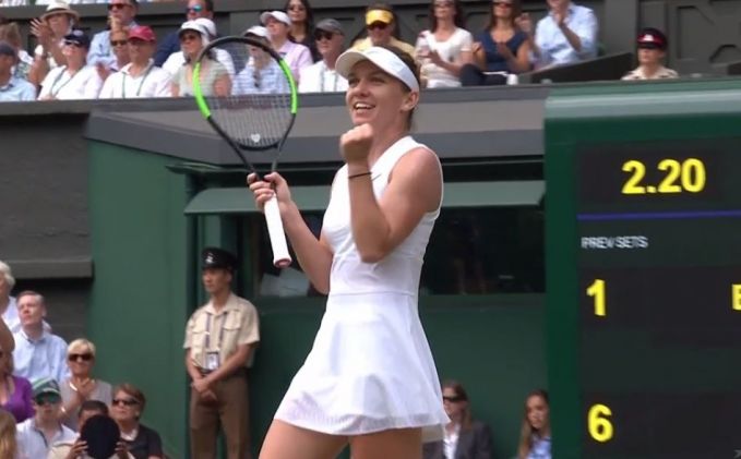 FOTO. Simona Halep este în premieră în finală la Wimbledon."Este unul dintre cele mai bune momente din viaţa mea!"
