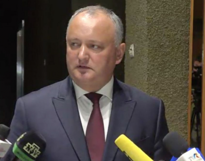 VIDEO. Igor Dodon face declaraţii de presă după şedinţa Consiliului Suprem de Securitate