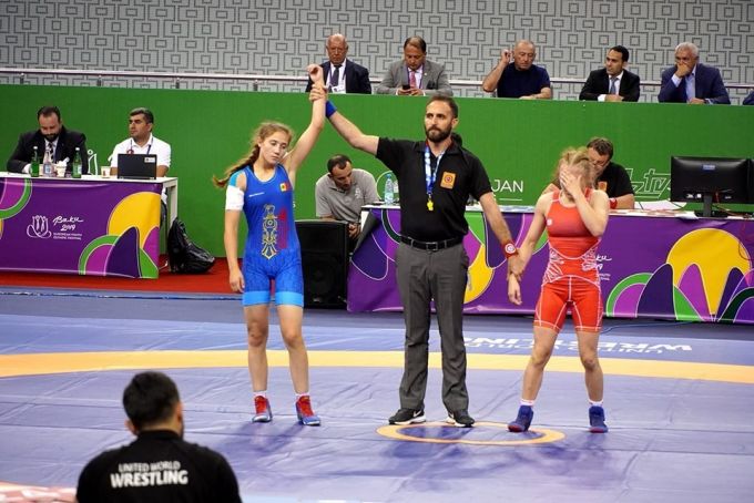 Luptătoarea Mihaela Samoil a cucerit medalia de bronz la Festivalul Olimpic al Tineretului European de la Baku