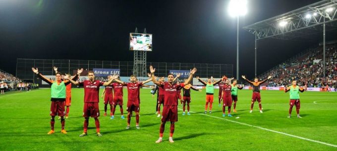 CFR Cluj, calificată în turul al treilea preliminar al Ligii Campionilor, după 2-2 cu Maccabi