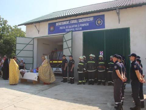 IGSU a inaugurat un nou post de pompieri voluntari la Răzeni