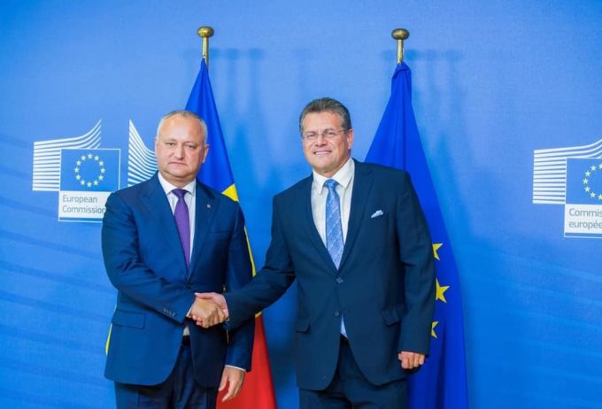 Preşedintele R. Moldova a avut o întrevedere cu vicepreşedintele Comisiei Europene