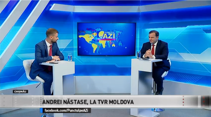 Andrei Năstase vine diseară la emisiunea Punctul pe AZi, la TVR MOLDOVA