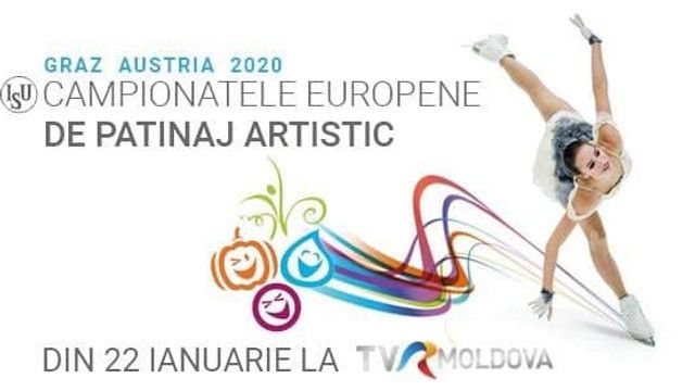 Începând de astăzi, TVR MOLDOVA transmite Campionatul European de patinaj artistic. Programul transmisiunilor în direct ale întrecerilor de la Graz