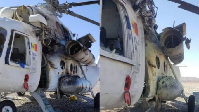 Un elicopter militar înregistrat pe numele unei companii din R.Moldova a fost atacat în Afganistan