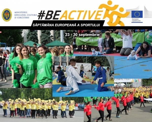 Săptămâna Europeană a Sportului, marcată în peste 50 de localităţi din R. Moldova